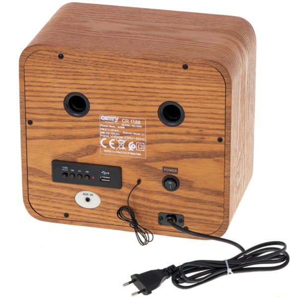Retroradio CAMRY CR 1188 træ, FM/AM, Bluetooth 5.0
