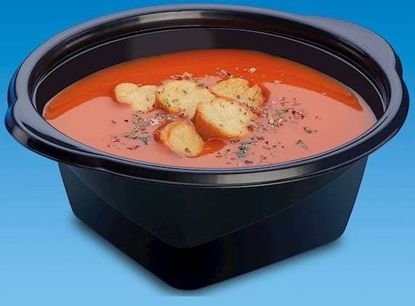 Förseglingsbehållare soppaskål för fläskmagsoppa svart 500 ml 50 st
