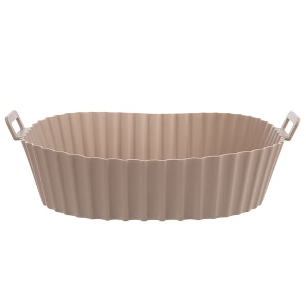 Öljytön ilmakypsäimen silikoninen beige kori 22 cm