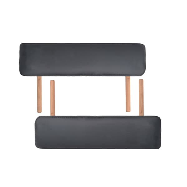 vidaXL foldbar massagebriks 10 cm tyk 2-zoner sort