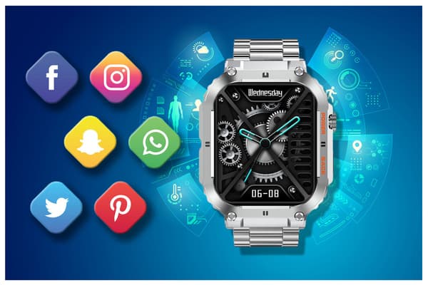 GRAVITY GT6-7 HERRE SMARTWATCH - OPKALD, SØVNMONITOR (sg020g)