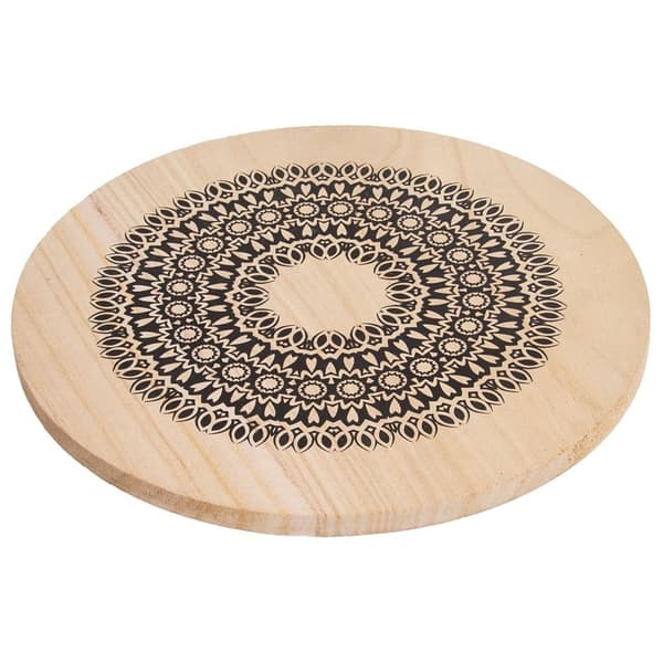 Træpottebord MANDALA 20 cm