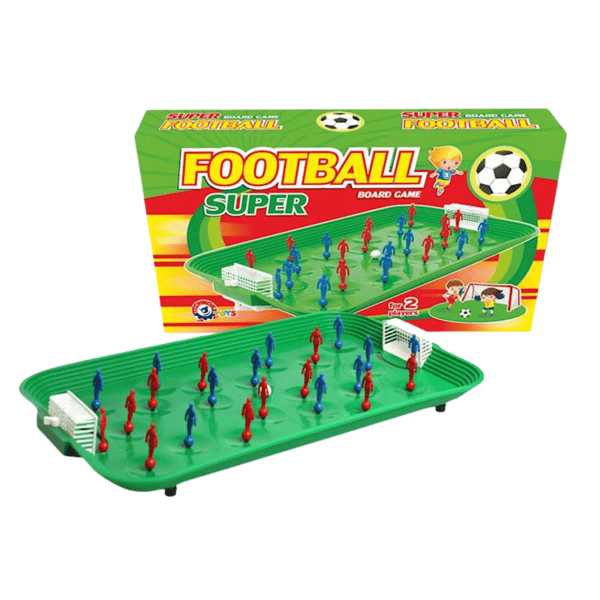 GAME super bordfodboldbane GAME fodboldmål rød blå bold