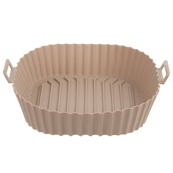 Öljytön ilmakypsäimen silikoninen beige kori 22 cm