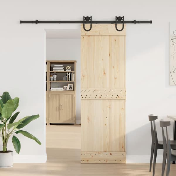 vidaXL monteringssystem til skydedør, 200 cm, stål, sort