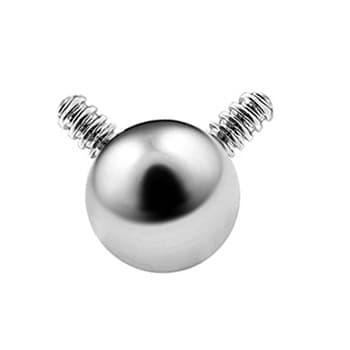 Titanium-stik - kugle - sølv - TCZ-006 1.6/4