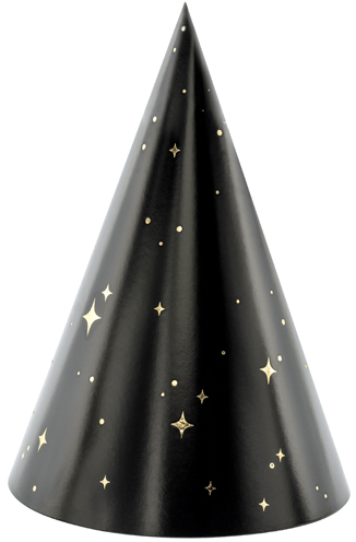 Gott nyttårshattar, nyårsafton, 6 st.