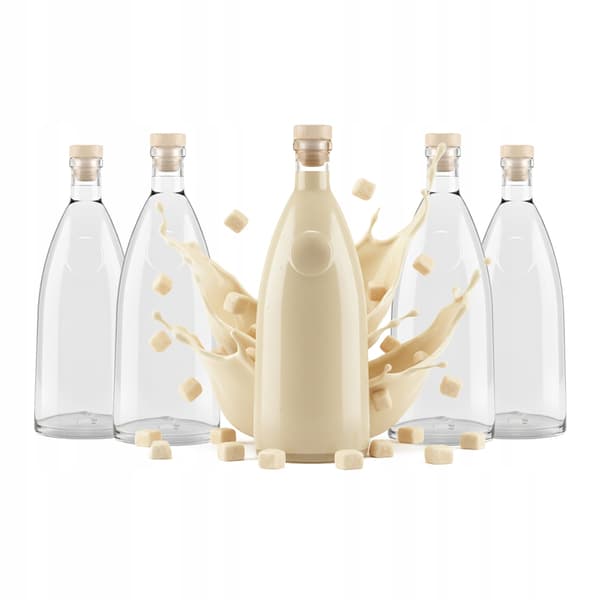 40x Glasflaskor Loft 500ml För Vin, Likör, Alkohol, Juice 0,5l
