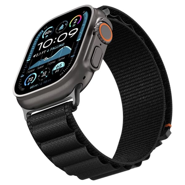 Rem Spigen WBF1 Rem til Apple Watch 44 / 45 / 46 / 49 mm - Sort