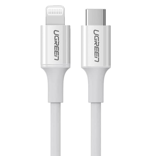Lightning–USB-C-kaapeli UGREEN 3A US171, 1,5 m (valkoinen)