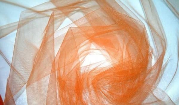 Dekorativ tyll 150 cm x 50 m orange