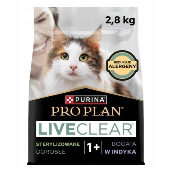 PURINA PRO PLAN LIVECLEAR torrfoder för katter 2,8 kg