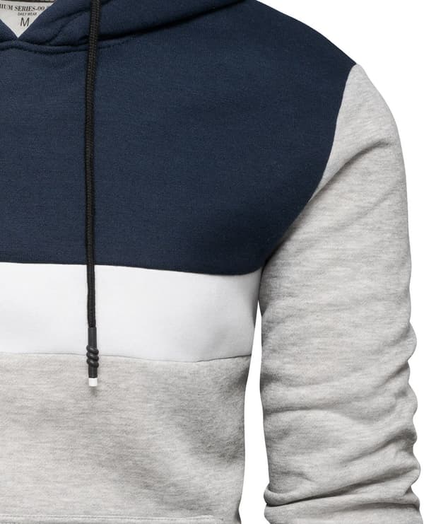 Herr marinblå hoodie Recea L