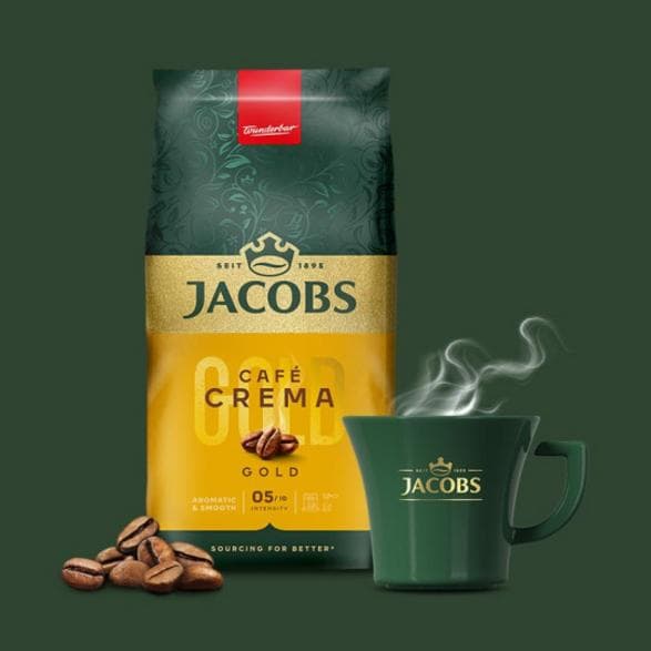 JACOBS Crema - Jauhetut kahvipavut 1kg