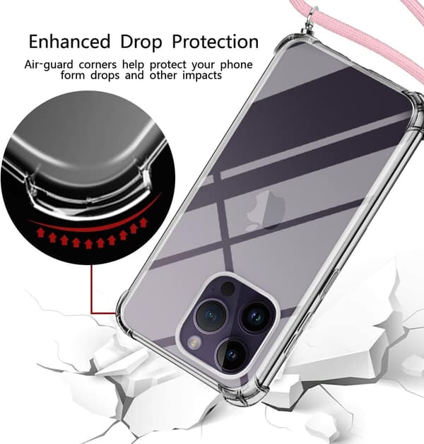 Läpinäkyvä suojakuori Apple iPhone 14 Pro Maxille, lasikynällä