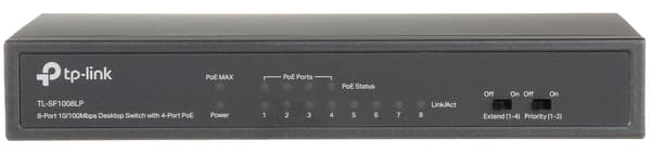 TP-LINK TL-SF1008LP 8-PORT POE SWITCH