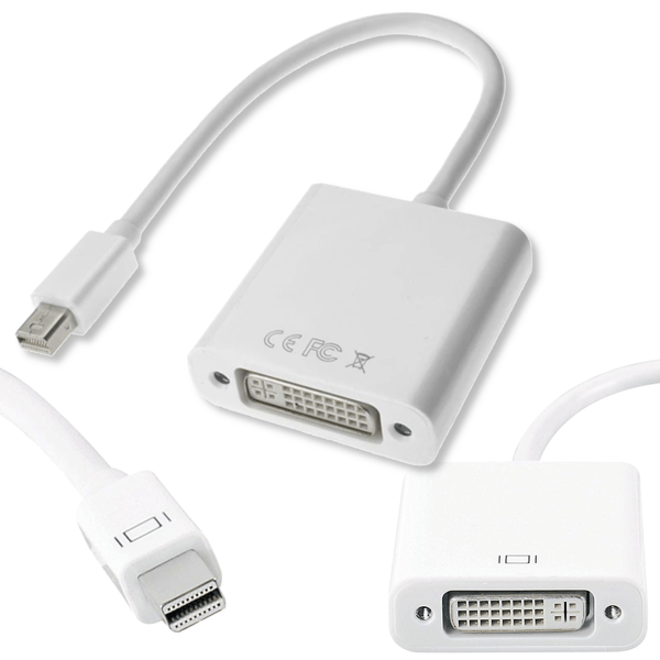 Adapter mini DisplayPort til DVI MacBook HQ konverter kabel