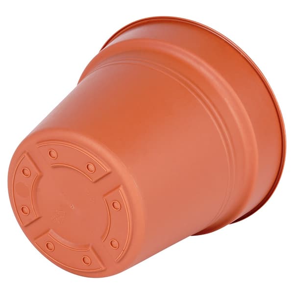 Rund plastträdgårdskruka 17 cm 3 st