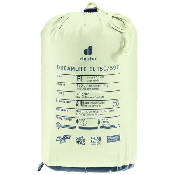 Deuter Dreamlite 15C/59F sovsäck, nautic/breeze