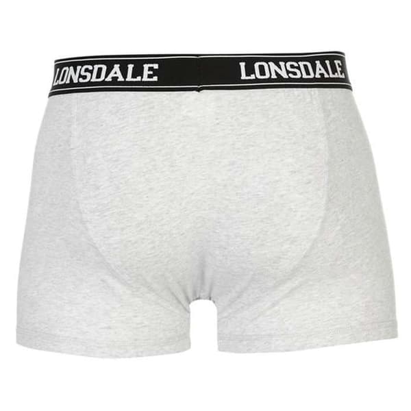 Lonsdale 2-pack grå herrkalsonger, storlek XL