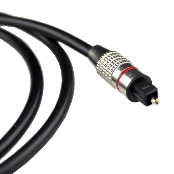 Optisk kabel 100 cm Toslink ljudkabel 5 mm solid SPDIF digital 1 meter