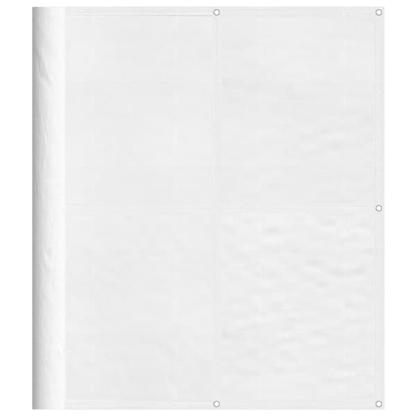 vidaXL balkonskærm hvid 120x700 cm 100% Oxford polyester