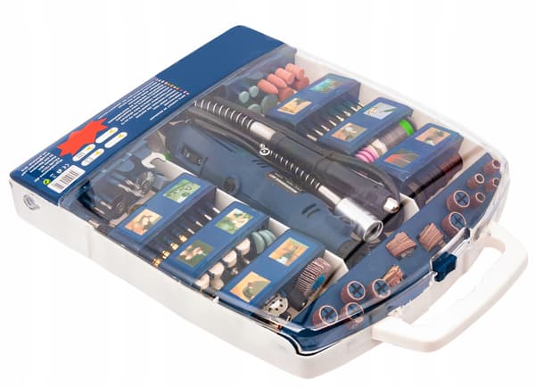 Falon-Tech minislipemaskine 270W + flexibel aksel + 400 tilbehør