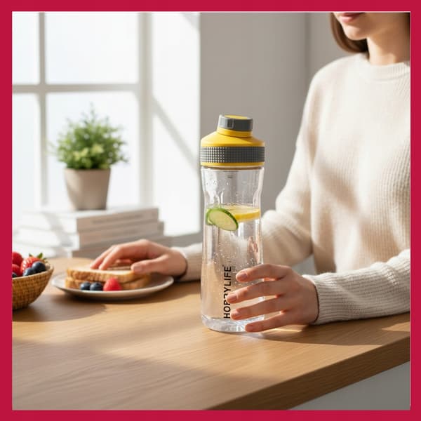 Vesipullo 730ml siivilän kanssa urheilupullo kuntosalille