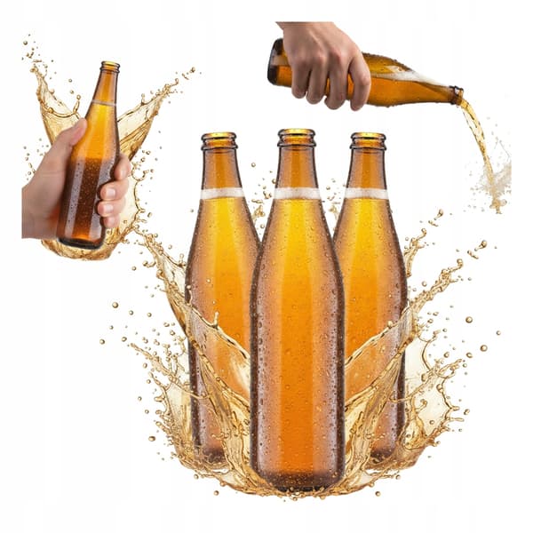 30X GLASFLASKOR FÖR ÖL VICHY LIGHT 500ML FÖR ÖL CIDER RADLER 30 st.