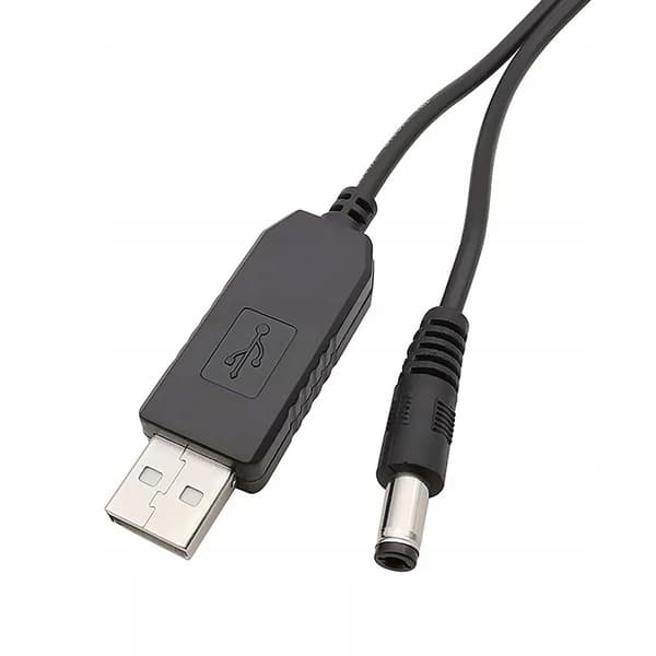 USB-konverter DC-stik 5,5x2,1mm 5V-12V Step Up