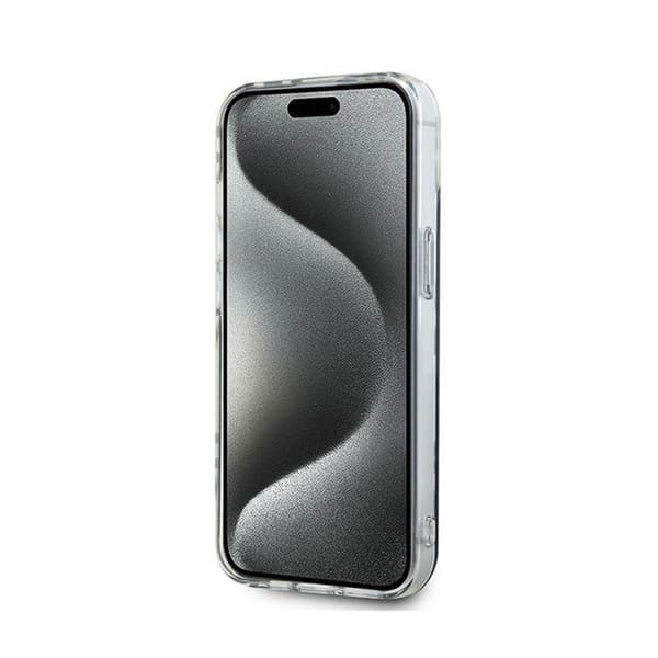 DKNY IML Checkered Mono Pattern - Etui til iPhone 15 / 14 / 13 (Sort)