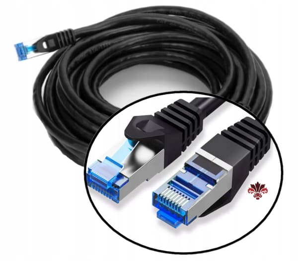 Patchkabel Montis S/FTP 6a RJ45 / RJ45 40 m svart