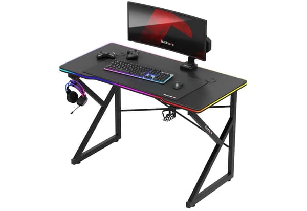 Huzaro Hero 1.7 RGB gaming-bord, sort, LED-baggrundsbelysning