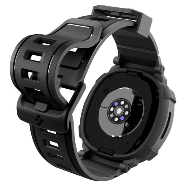 Spigen Rugged Armor Pro Rem til Samsung Galaxy Watch 8 40mm - Mat Sort