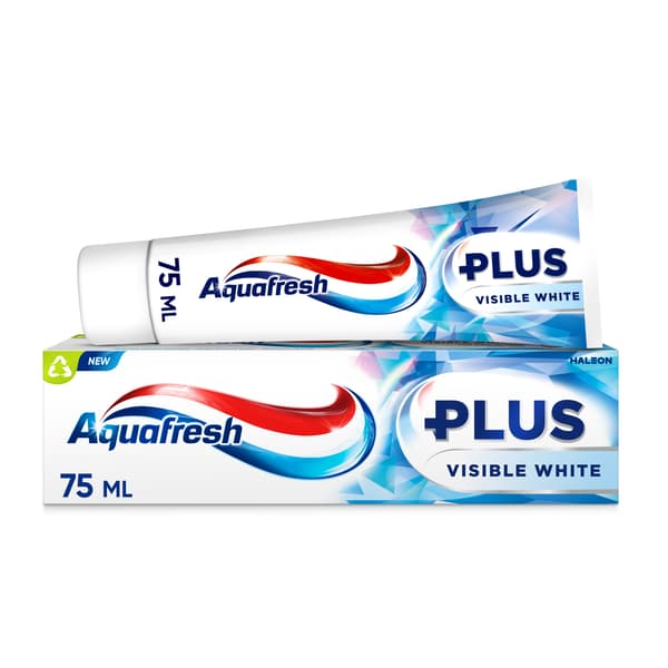 AQUAFRESH PLUS VISIBLE WHITE 75ML