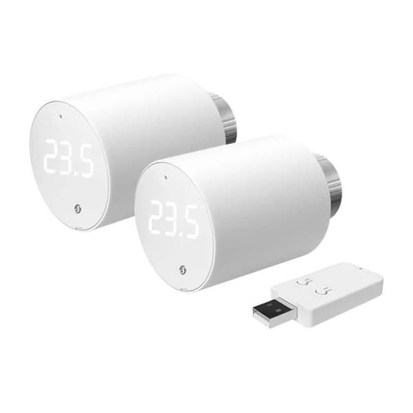 Shelly WiFi/BLU TRV termostathoved (2 stk. med styreenhed)