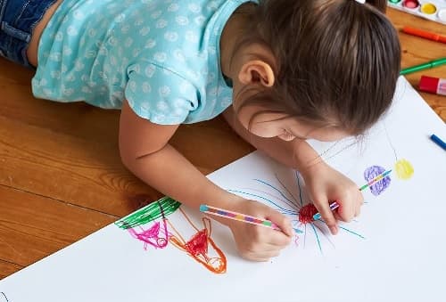 Konstset 164 delar för målning och teckning för barn