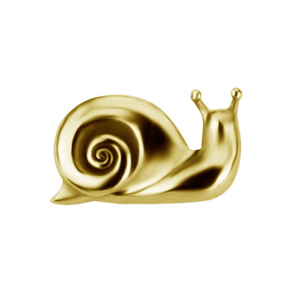 Indstiksmøtrik - snegle - guld - PI-035