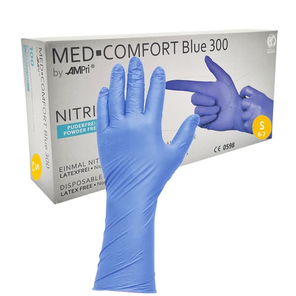 Nitrilhandsker S blå Ampri Blå 300 100 stk.