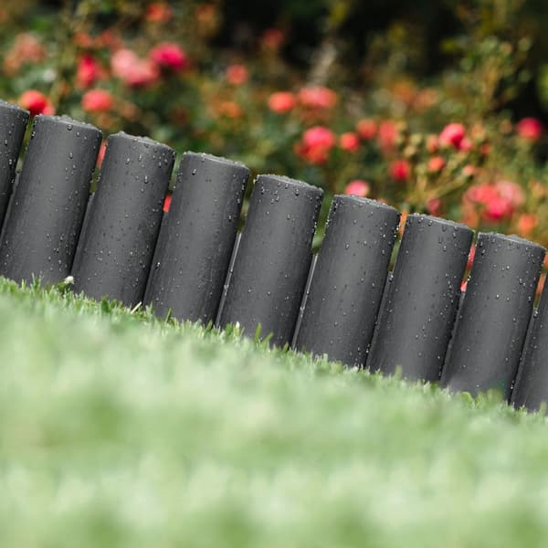 Havepalisade grafit 2,5 m 10 stk.
