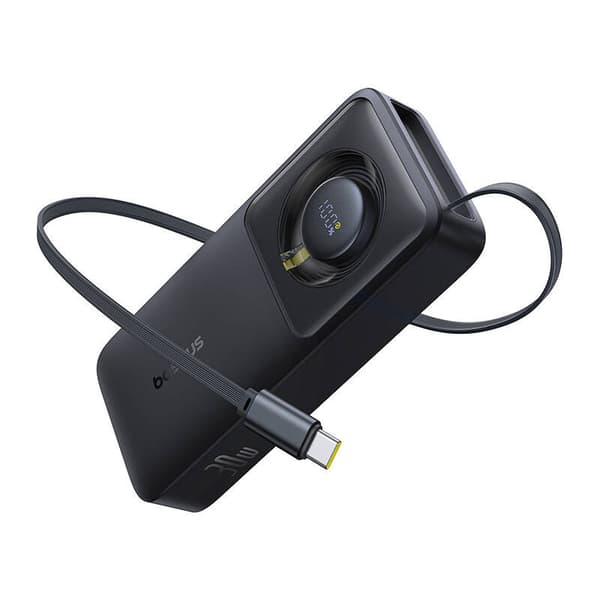 Baseus OS Free2Pull 10000mAh 30W Powerbank + Kabel (Sort)