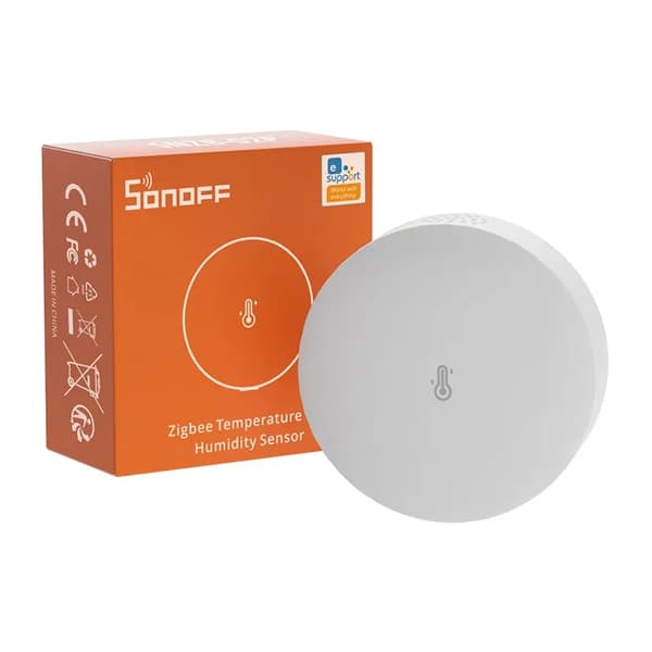 Sonoff SNZB-02P Smart ZigBee Temperatur- og Fugtighedssensor (Rund)