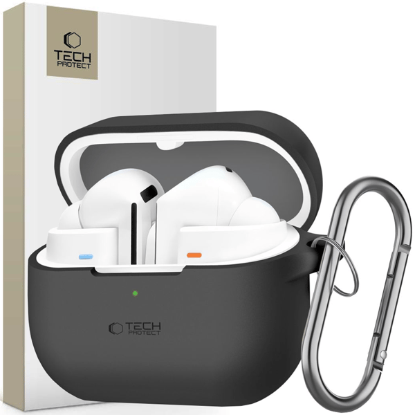 TECH-PROTECT SILIKONEKROG TIL SAMSUNG GALAXY BUDS 3 / 3 PRO SORT
