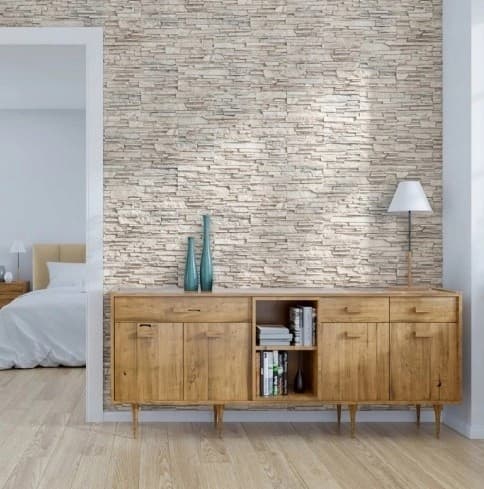 Facadefliser 38,5x13 cm dekorativ gipssten beige 0,45m2