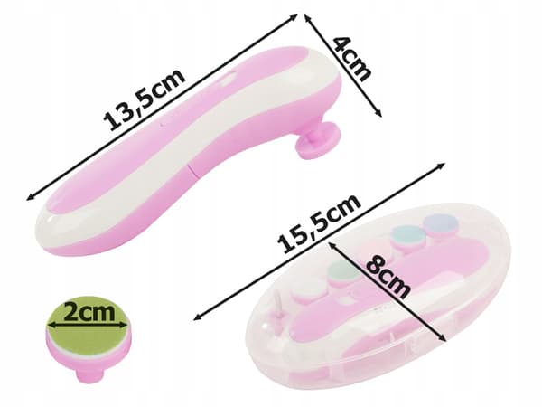 GAB elektrisk nagelklippare rosa