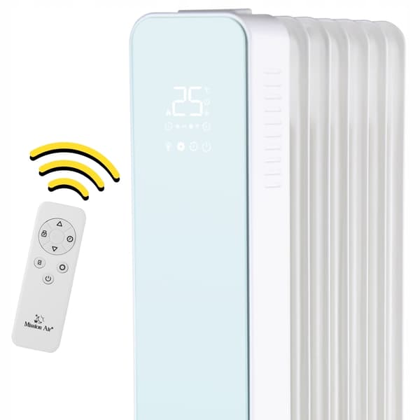 OSLO 1500W vit WiFi oljeradiator