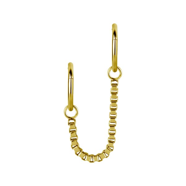 Guldkæde med stort øje - D-078 32 mm