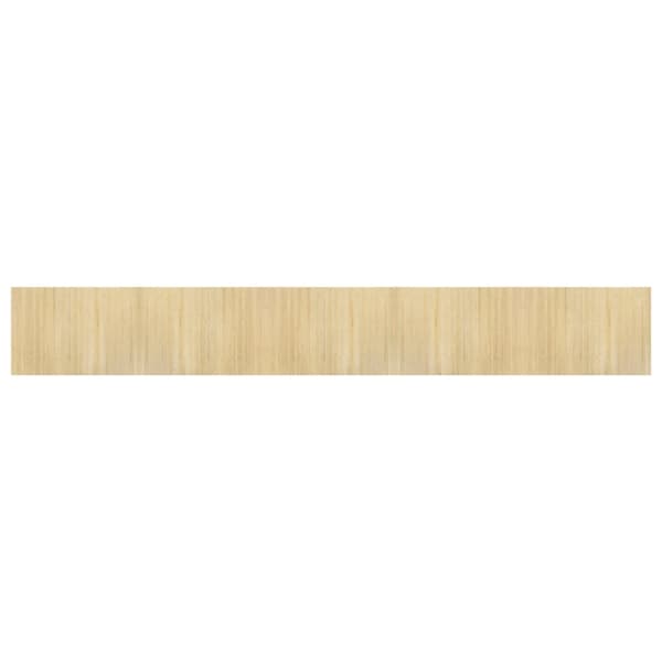 vidaXL Rektangulär matta, ljus naturfärgad, 70x500 cm, bambu