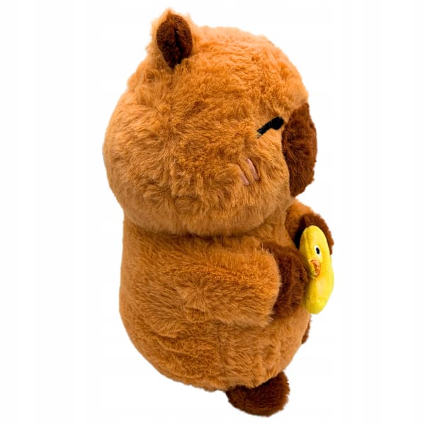 Kapybara plys bamse med andunge 25 cm
