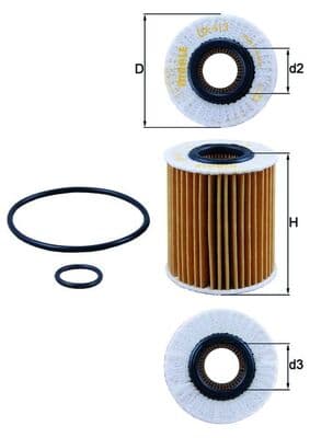 OLJEFILTER OX413D1 KNECHT